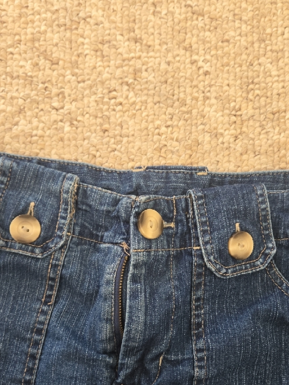 White Stag Blue Denim Mini Skort – Size 10 Y2K Retro Casual Style - Picture 5 of 10